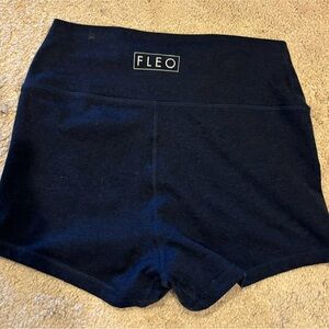 Fleo Navy Blue Higher Rise Shorts